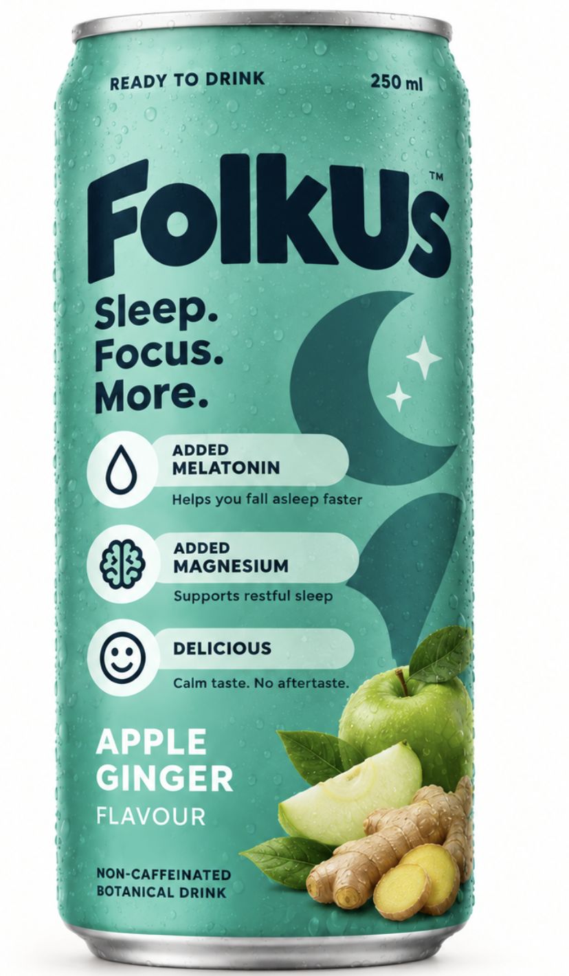 FolkUs Apple Ginger sleep drink can